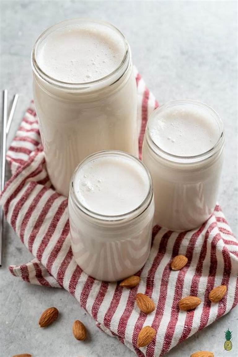 cómo hacer leche de almendras